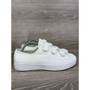 Converse Jack Purcell Low Easy On Women’s Sz 10 White Ghost Green Hook & Loop